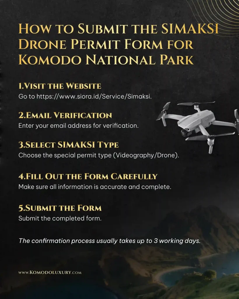 How To Submit The Simaksi Drone Permit Form For Komodo National Park | Komodo Luxury